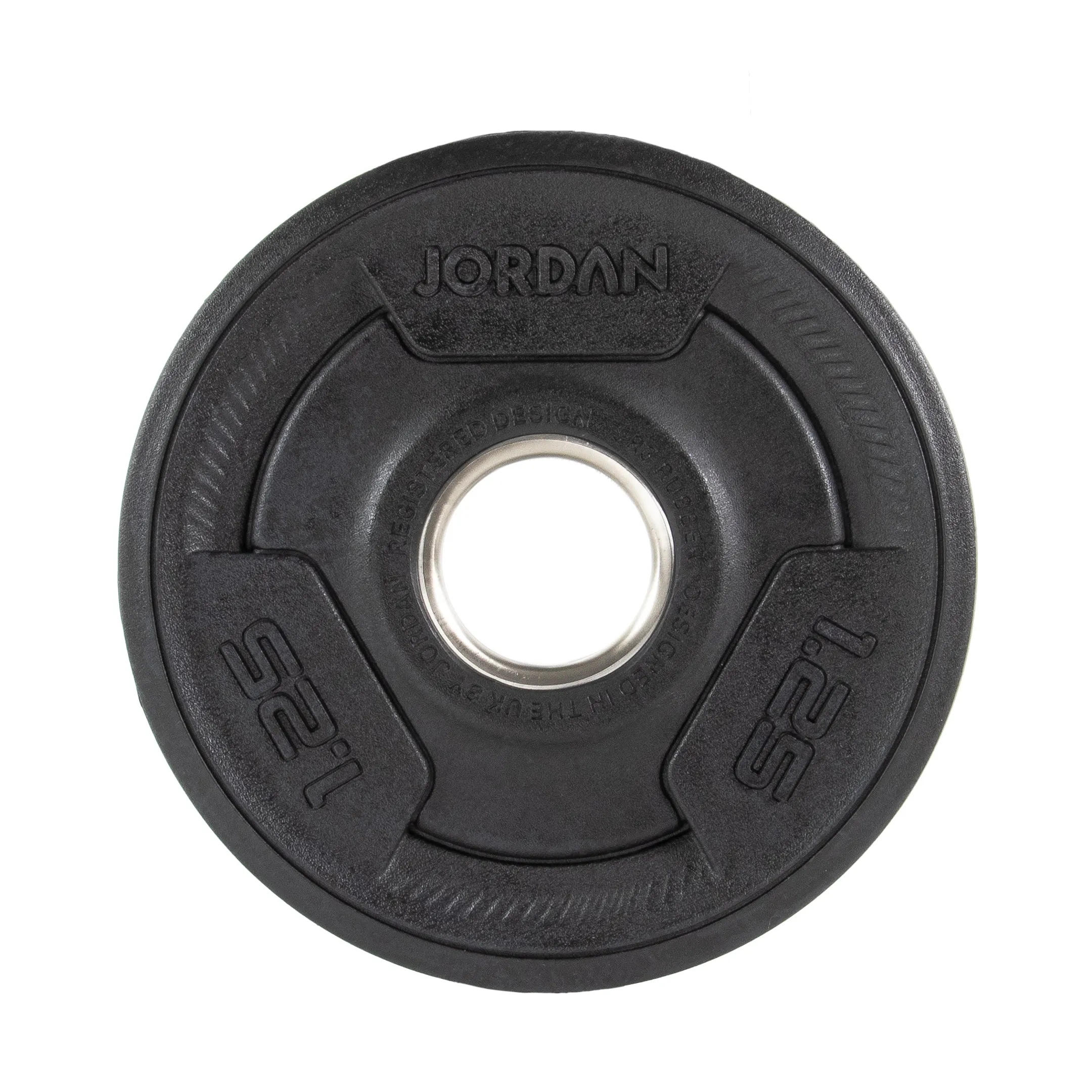 JORDAN® Rubber Tri-Grip Olympic Weight Plates - NEW DESIGN