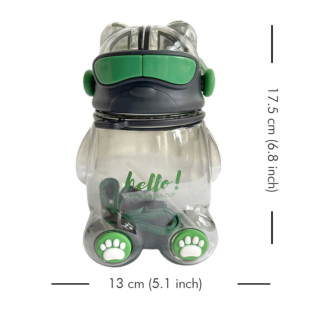 Little Surprise Box Cool Kelly Jo WithHeadphoneHandle Water Bottle,850Ml For Kids,Green