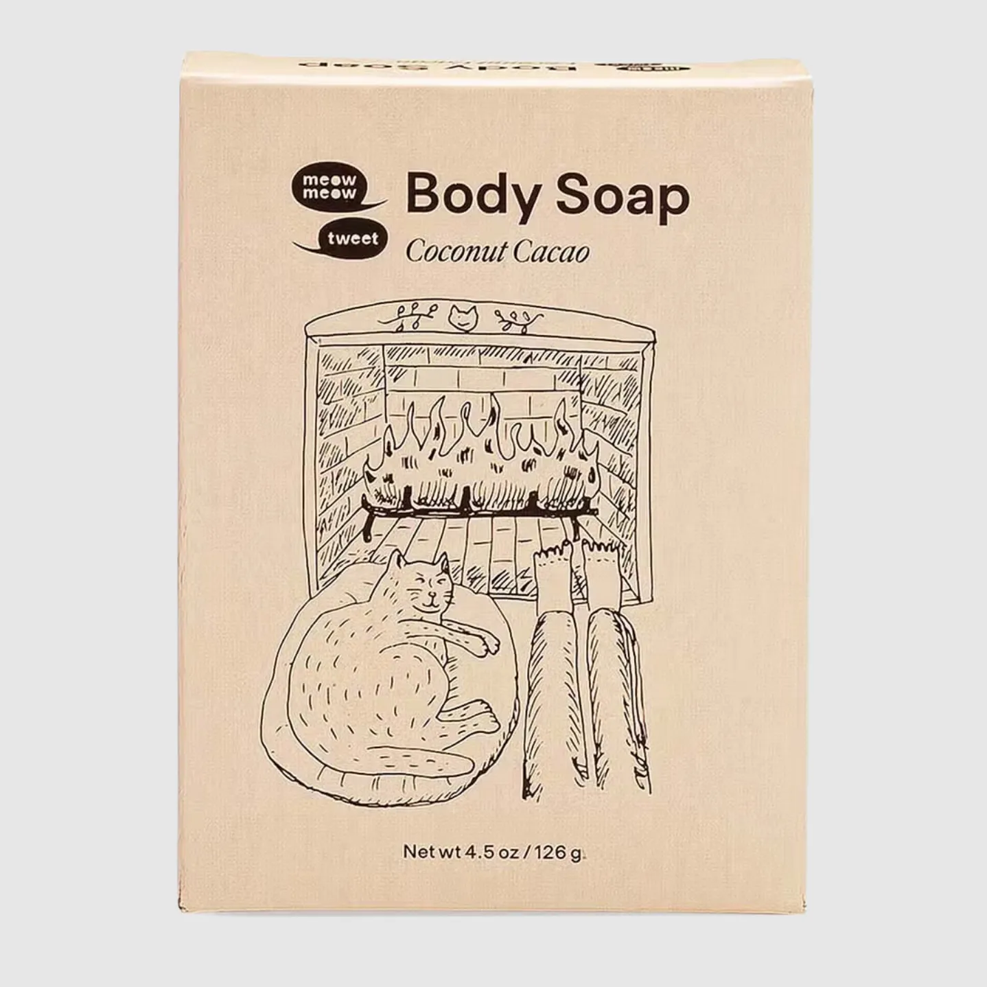 meow meow tweet coconut cacao body soap