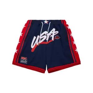 Mitchell & Ness x Just Don Team USA Olympic Shorts - Navy
