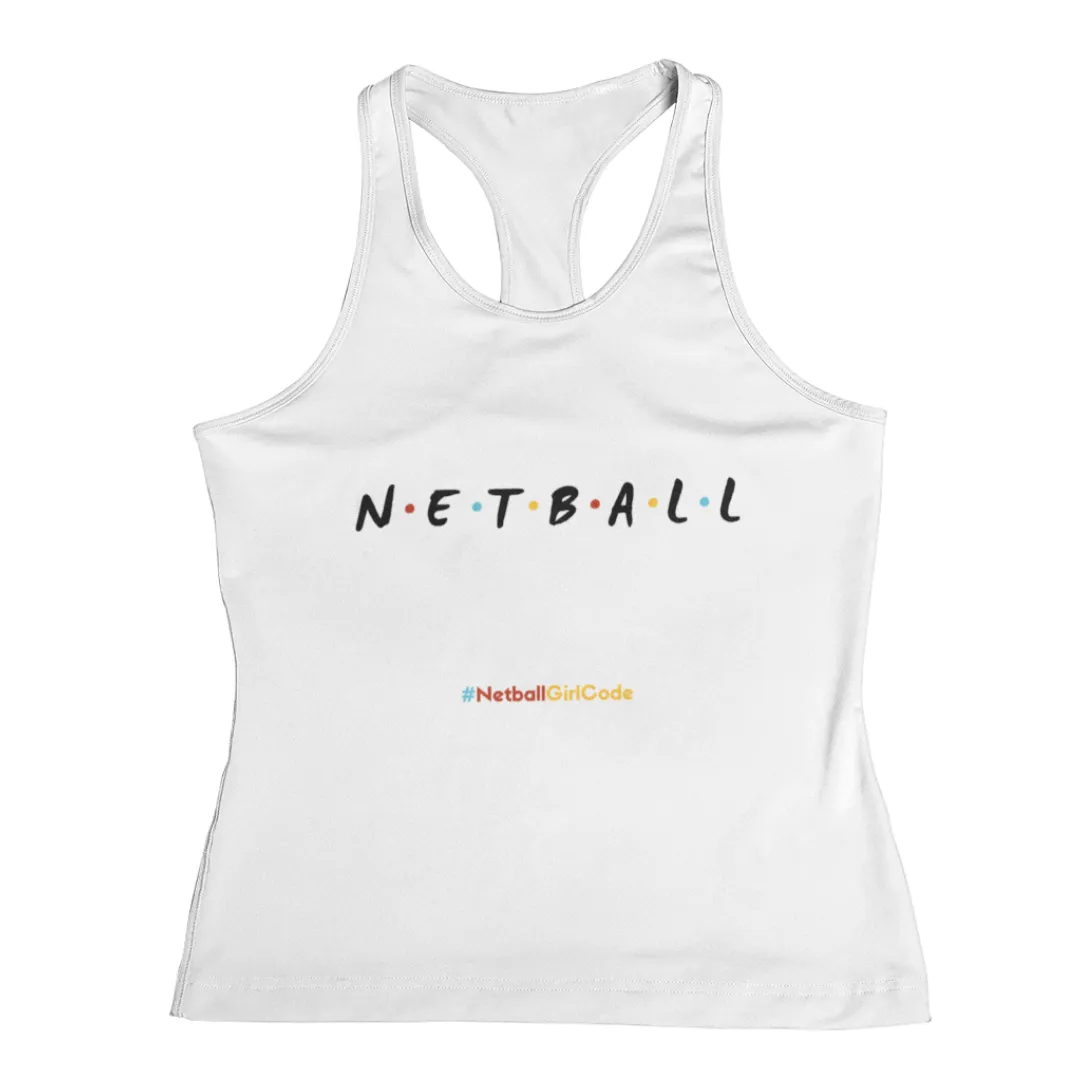 'Netball Friends' Kids Performance Netball Vest