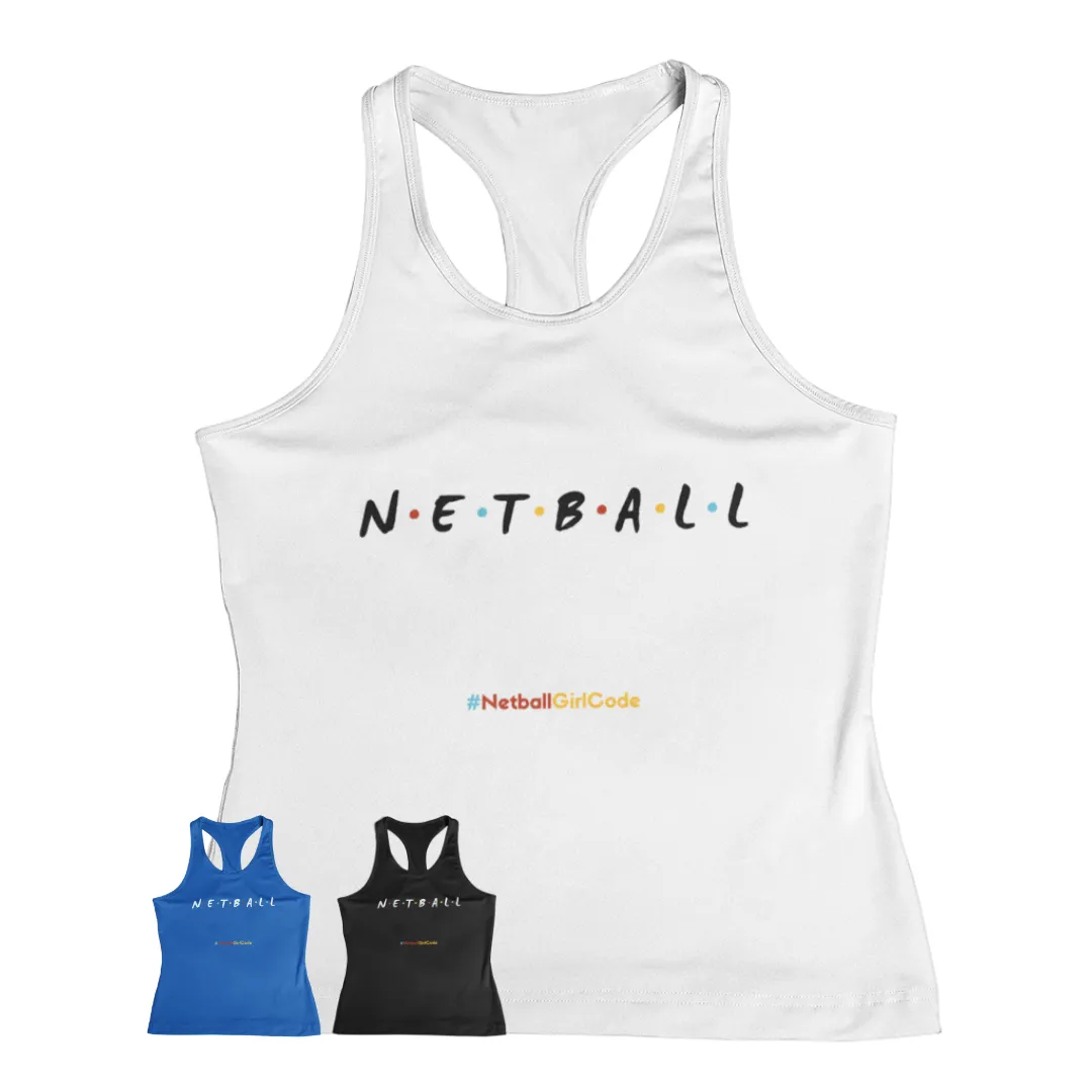 'Netball Friends' Kids Performance Netball Vest