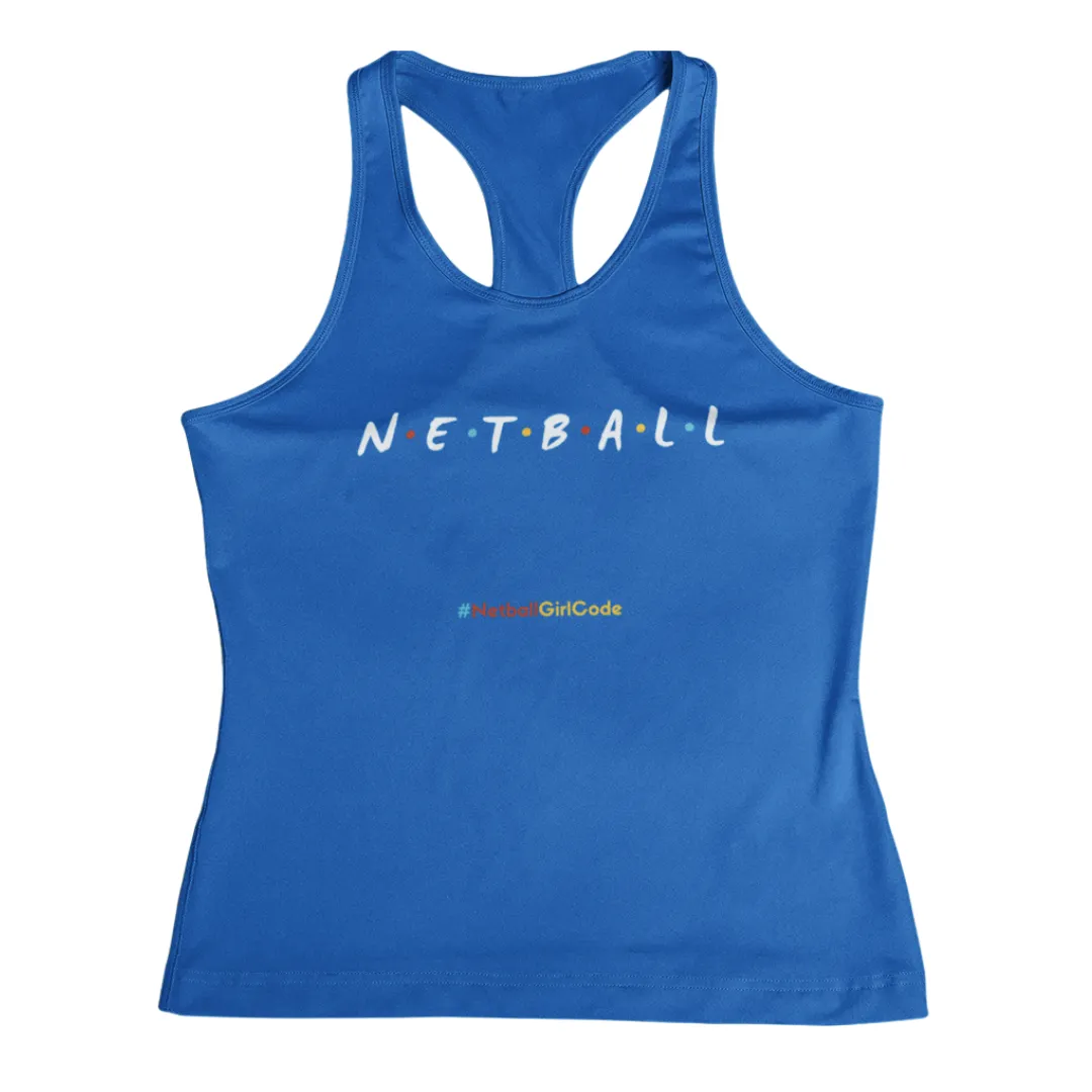 'Netball Friends' Kids Performance Netball Vest