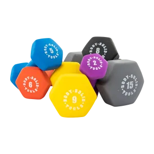 NEW BODY SOLID Neoprene Dumbbells BSTND