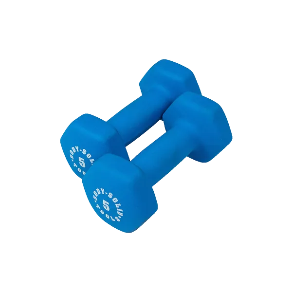 NEW BODY SOLID Neoprene Dumbbells BSTND