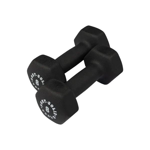 NEW BODY SOLID Neoprene Dumbbells BSTND