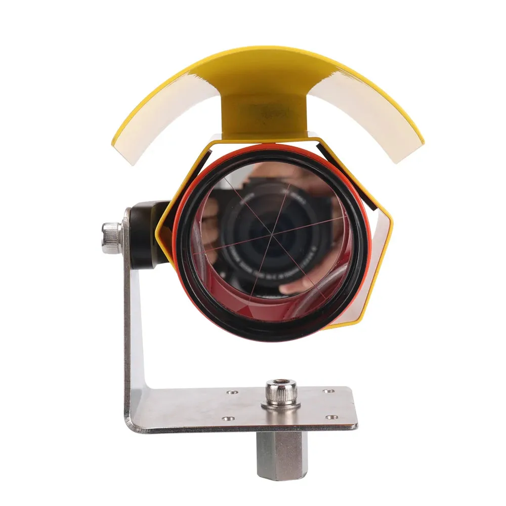 Optical Accessories 62mm Large Monitoring Reflective Prism, Monitoring Prism System with Rain Hood