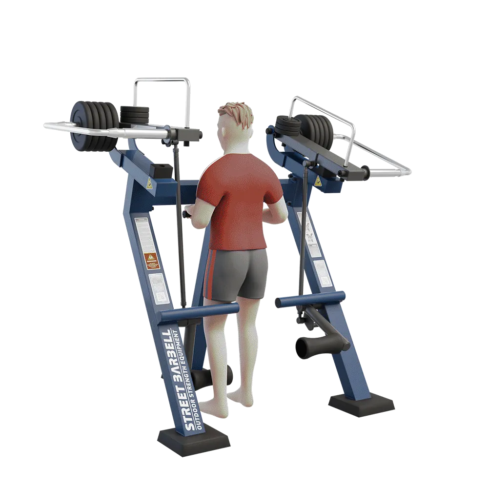 OUTDOOR FITNESS EQUIPMENT STREETBARBELL LEG EXTENSION
