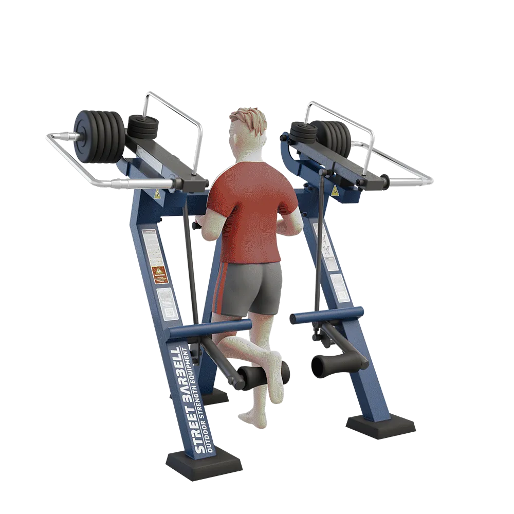 OUTDOOR FITNESS EQUIPMENT STREETBARBELL LEG EXTENSION