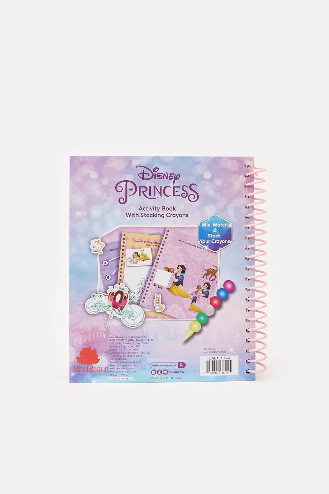 Pricess Activity Book With Stacking Crayons