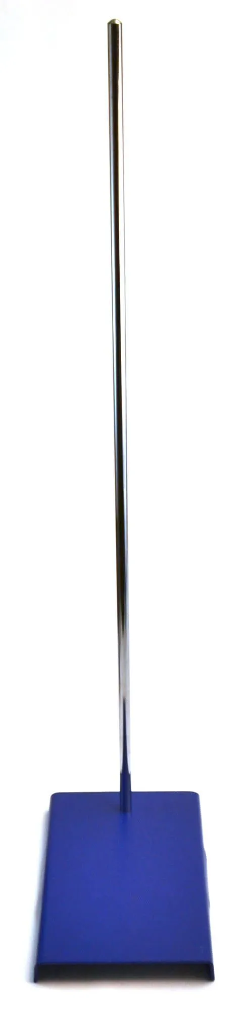 Rectangular Retort Base & Rod Set - 10"x6.25" Base, 29.5" Rod - Steel - 12mm Diameter Rod - Eisco Labs
