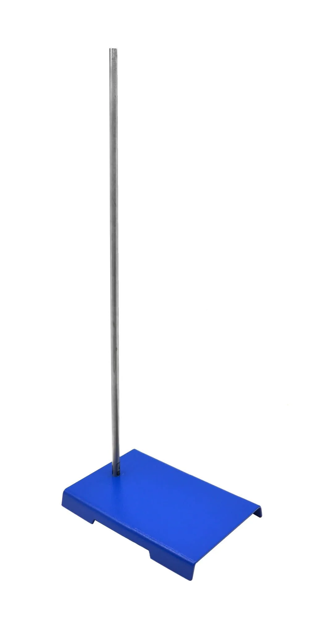 Rectangular Retort Base & Rod Set - 8"x5" Base, 23.6" Rod - Stainless Steel