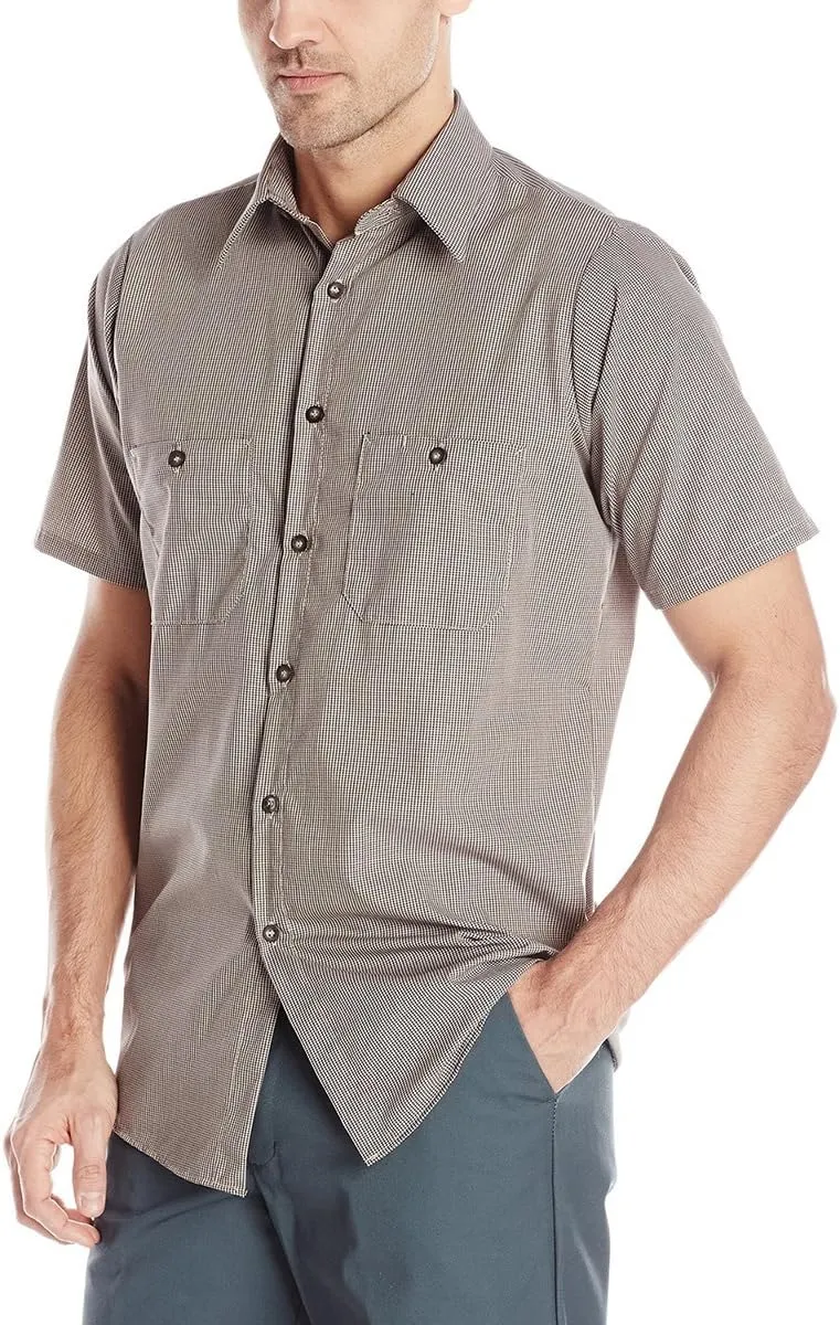 Red Kap Men's Performance Tech 2 Piece Lined Collar Shirt
