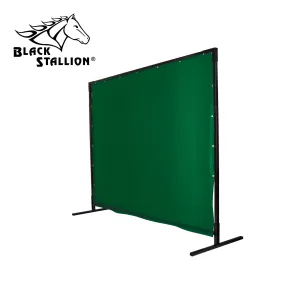 Revco 6X8VSQF1-GRN 14 mil. 6' x 8' Green Heavy-Duty QuickFrame™ Welding Screen & Frame (1 Set)