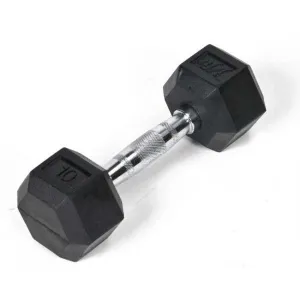 Rubber Hex Dumbbell - 10 lb
