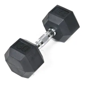 Rubber Hex Dumbbell - 30 lb