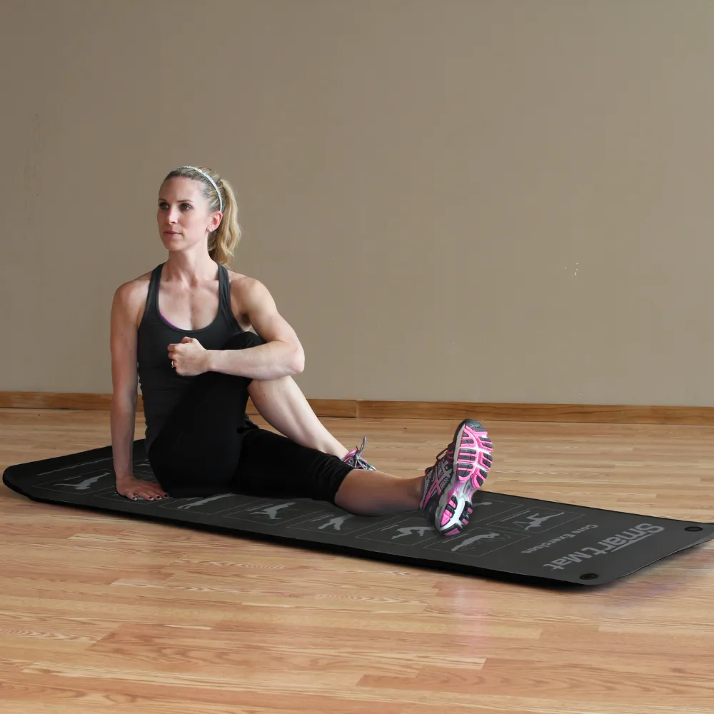 Studio Line Self-Guided Exercise Mat - Black