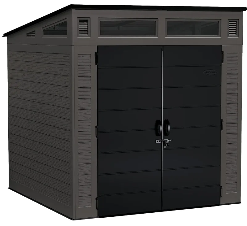 Suncast BMS7780 Storage Shed, 317 cu-ft Capacity, 7 ft 2-1/2 in W, 7 ft 3-1/2 in D, 7 ft 5-1/2 in H, Resin :EA: QUANTITY: 1