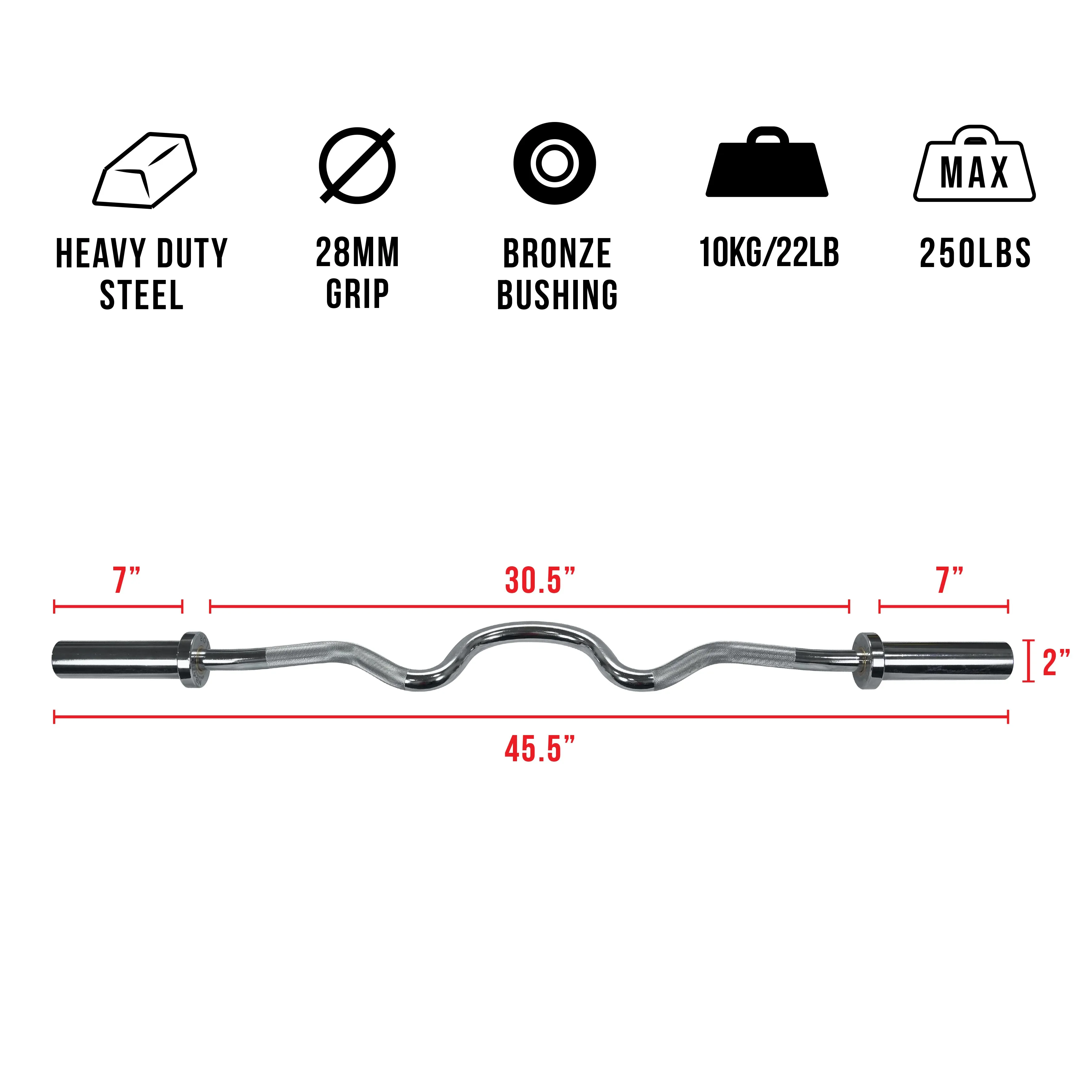 Super Curl Bar 45"