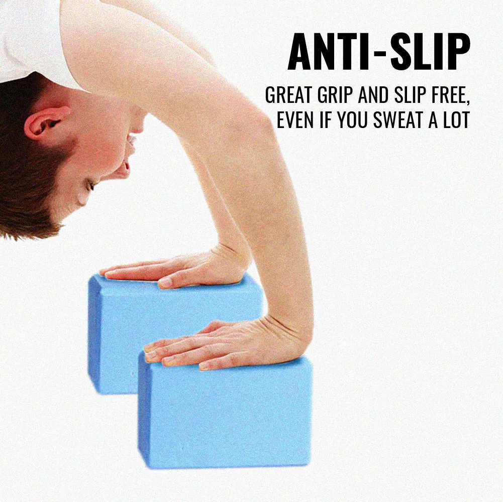 Ultimate Sup 2 Pcs Yoga Block | Yoga Brick for Yoga Pilates Exercises & Stretching