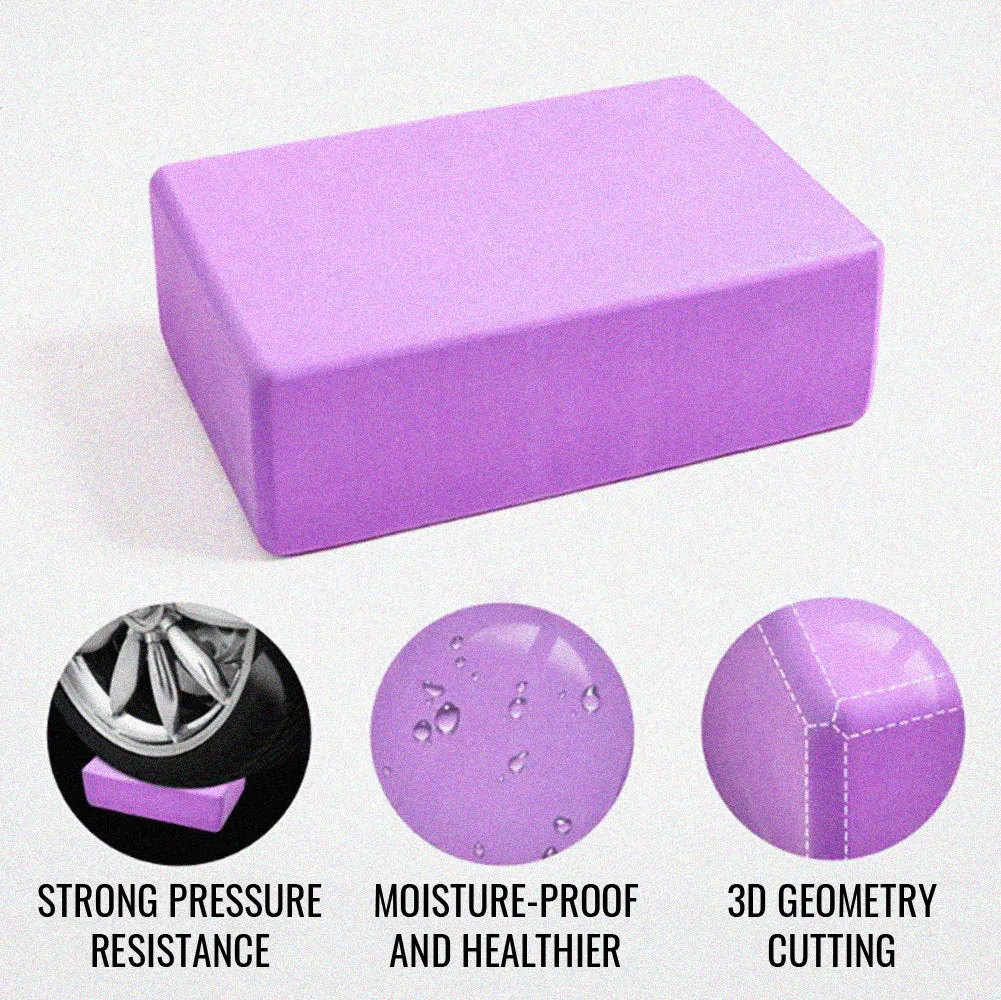 Ultimate Sup 2 Pcs Yoga Block | Yoga Brick for Yoga Pilates Exercises & Stretching