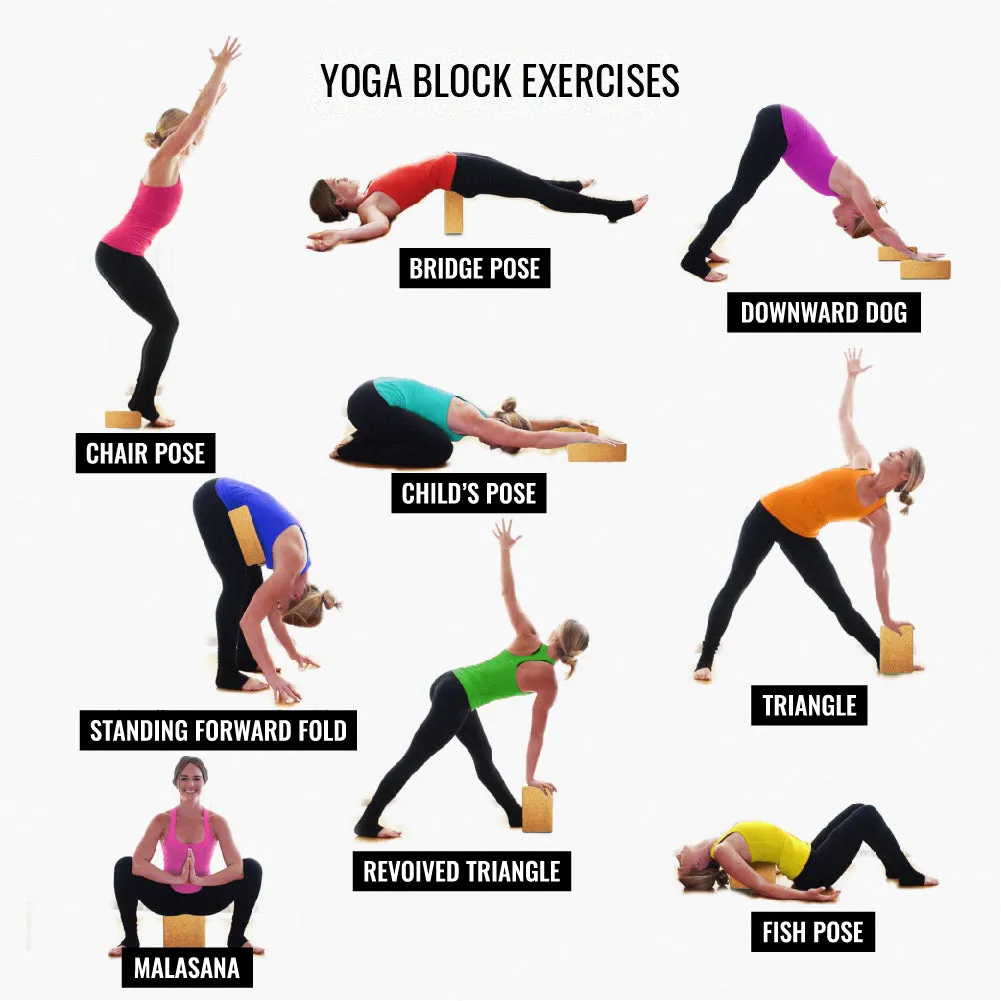 Ultimate Sup 2 Pcs Yoga Block | Yoga Brick for Yoga Pilates Exercises & Stretching