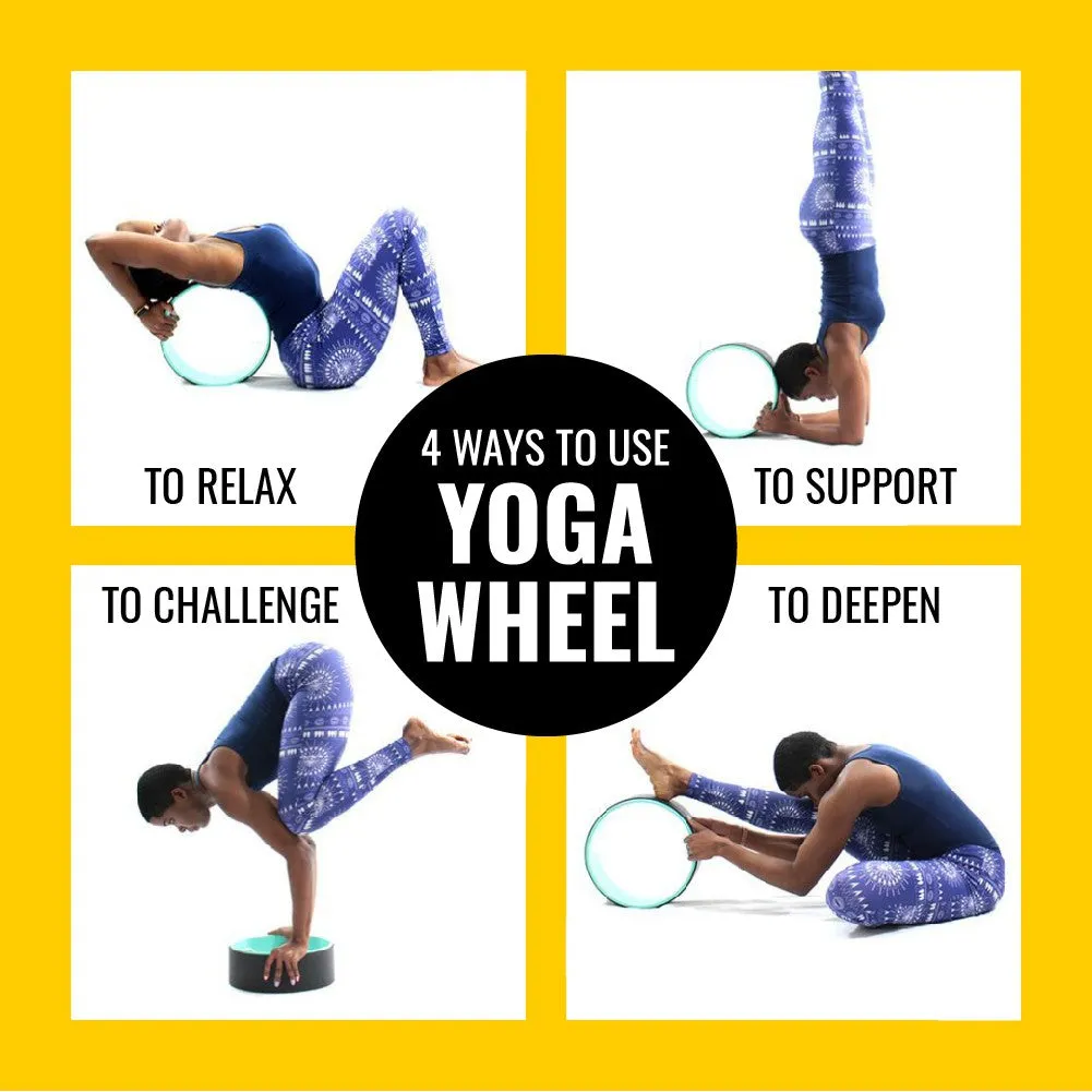 Ultimate Sup Yoga Wheel for Yoga Pilates Exercises & Stretching