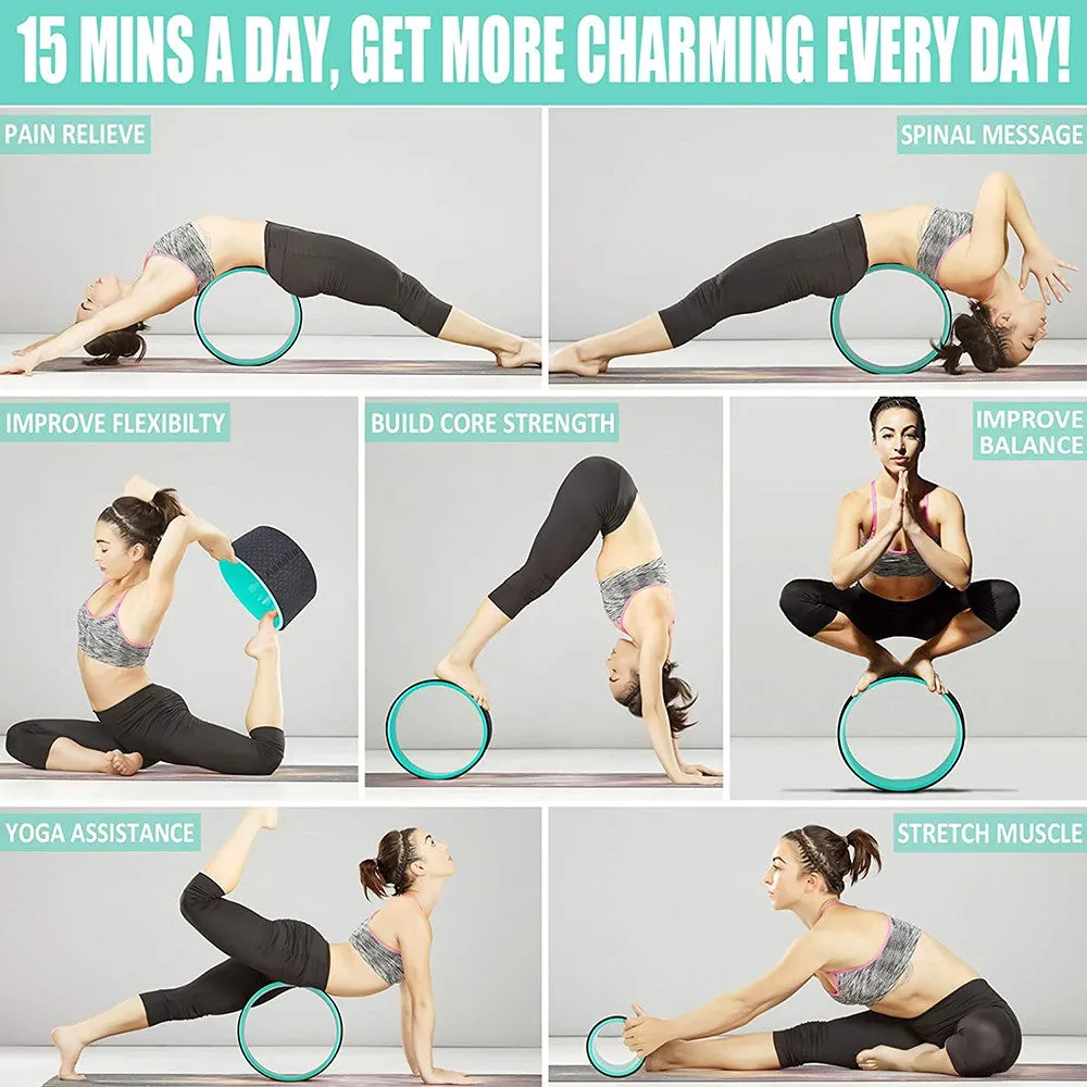 Ultimate Sup Yoga Wheel for Yoga Pilates Exercises & Stretching